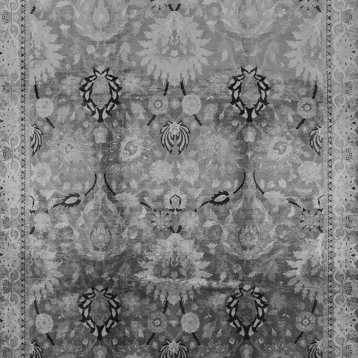 Machine Washable Oriental Gray Traditional Rug, wshurb2924gry