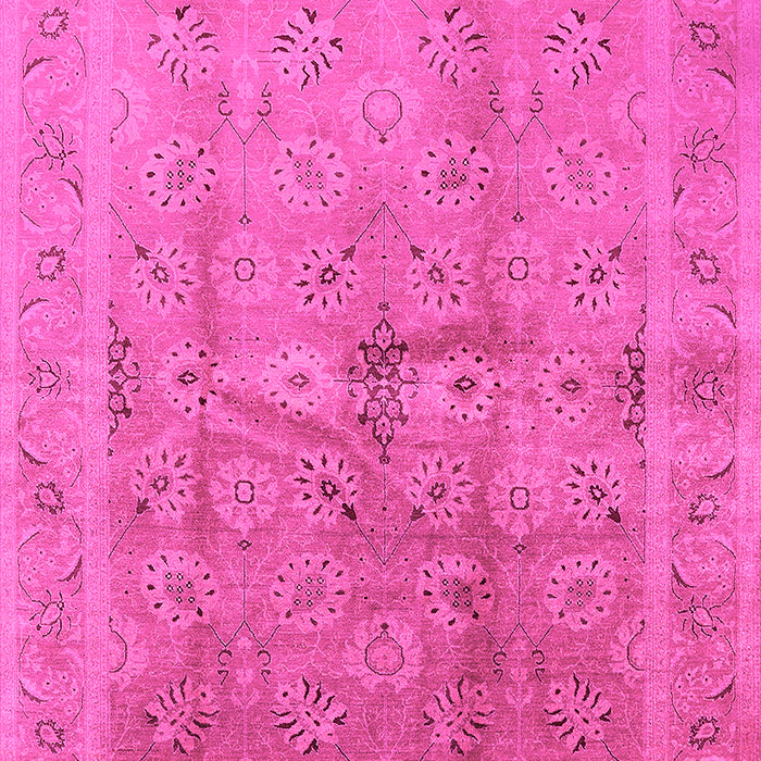 Machine Washable Oriental Pink Industrial Rug, wshurb2925pnk