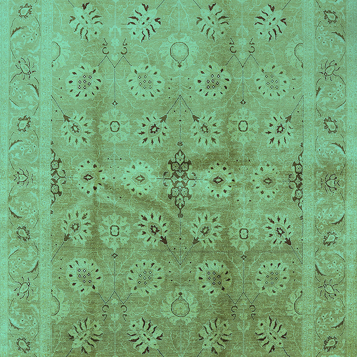 Oriental Turquoise Industrial Rug, urb2925turq