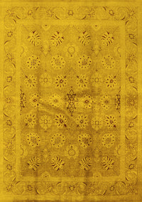 Oriental Yellow Industrial Rug, urb2925yw