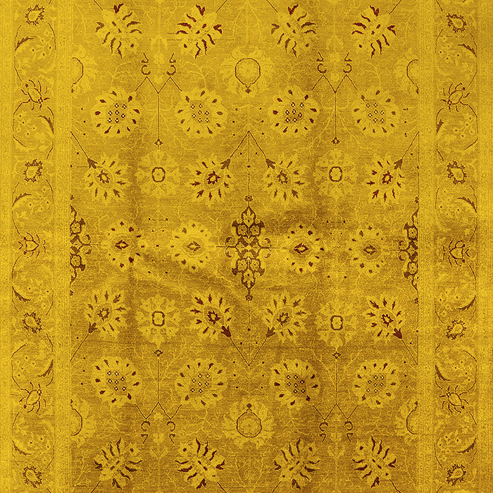 Oriental Yellow Industrial Rug, urb2925yw