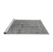 Sideview of Machine Washable Oriental Gray Industrial Rug, wshurb2925gry