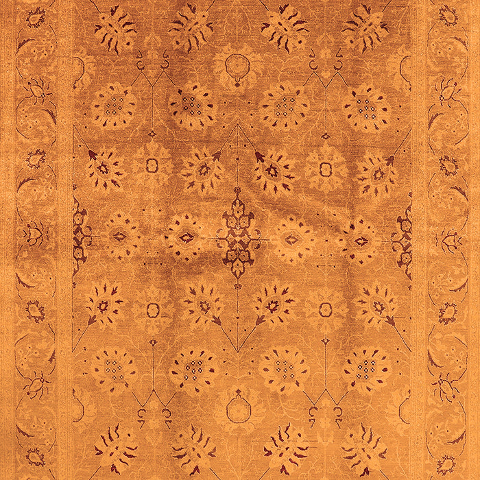 Machine Washable Oriental Orange Industrial Area Rugs, wshurb2925org