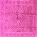 Square Oriental Pink Industrial Rug, urb2925pnk