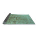 Sideview of Oriental Light Blue Industrial Rug, urb2925lblu