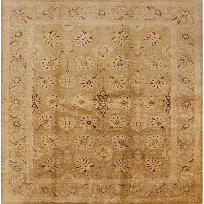 Square Machine Washable Industrial Modern Orange Rug, wshurb2925