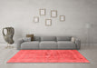 Industrial Red Washable Rugs