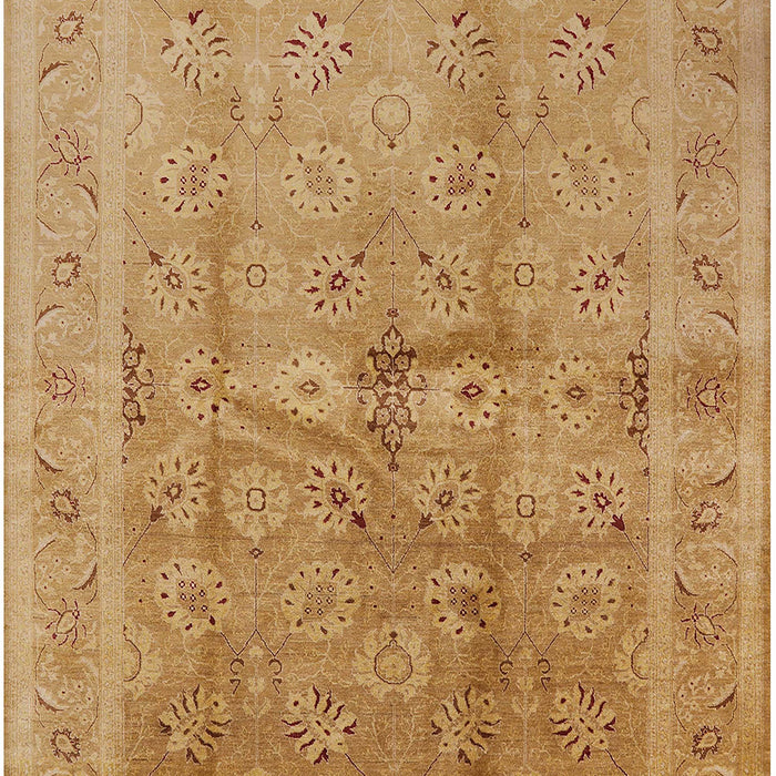 Mid-Century Modern Orange Oriental Rug, urb2925
