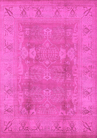 Oriental Pink Traditional Rug, urb2926pnk