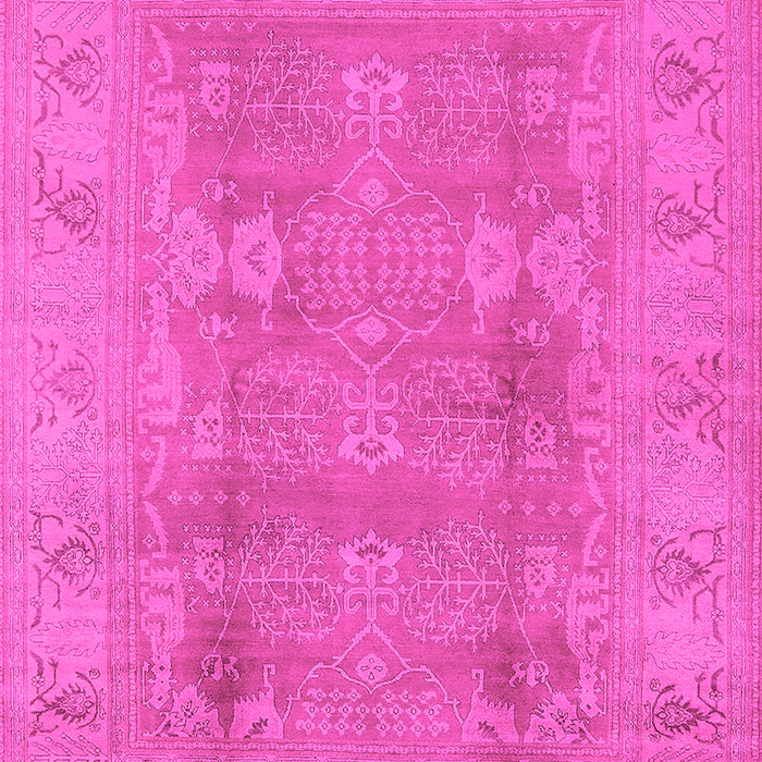 Machine Washable Oriental Pink Traditional Rug, wshurb2926pnk