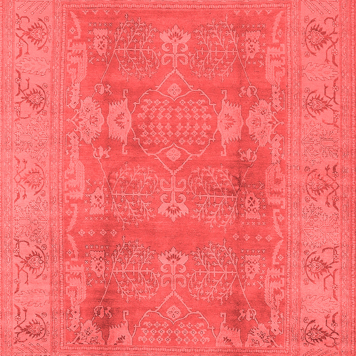 Machine Washable Oriental Red Traditional Rug, wshurb2926red