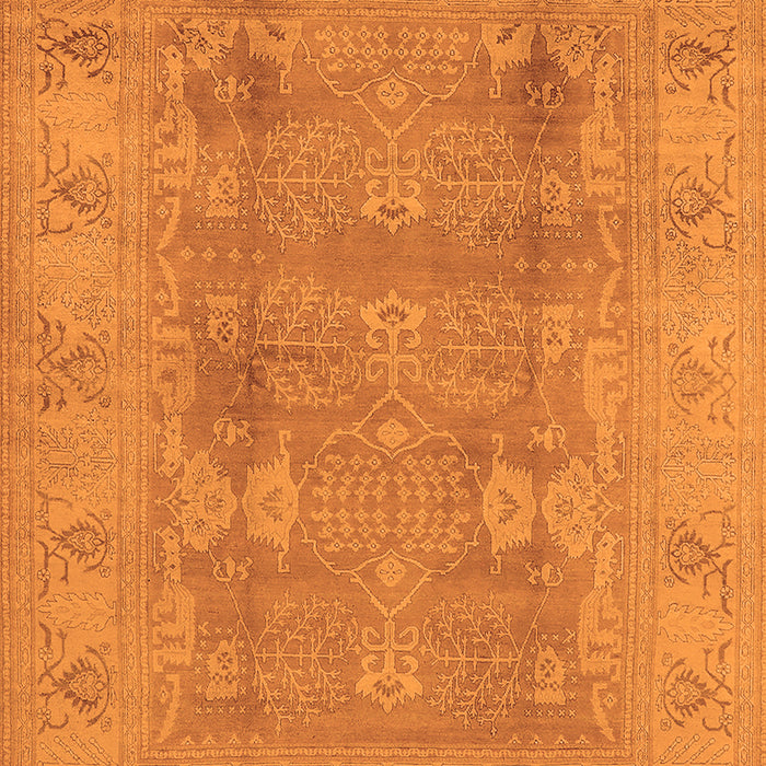 Machine Washable Oriental Orange Traditional Area Rugs, wshurb2926org