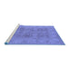 Sideview of Machine Washable Oriental Blue Traditional Rug, wshurb2926blu