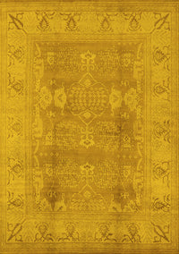 Oriental Yellow Traditional Rug, urb2926yw