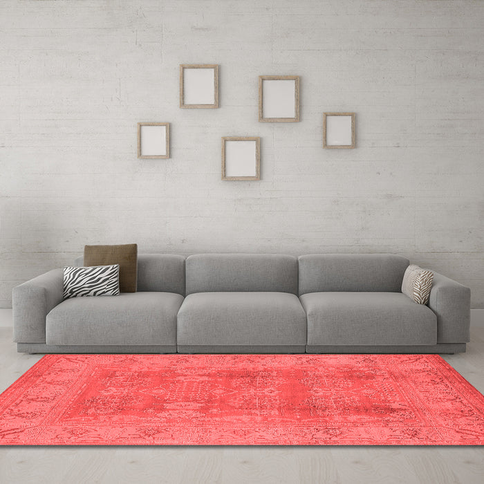 Traditional Red Washable Rugs