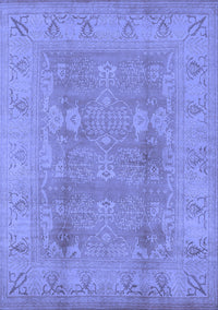 Oriental Blue Traditional Rug, urb2926blu