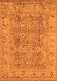 Oriental Orange Traditional Rug, urb2926org