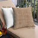Front View of Mid-Century Modern Urban Square Brown Sand Brown Throw Pillow, 18 inch by 18 inch, pwurb2926