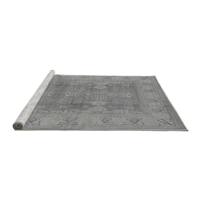 Sideview of Machine Washable Oriental Gray Traditional Rug, wshurb2926gry