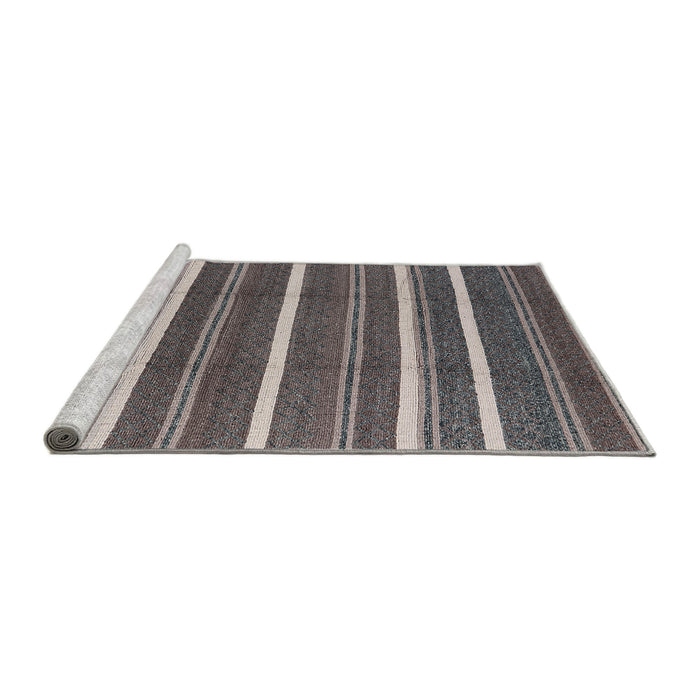 Sideview of Machine Washable Industrial Modern Black Rug, wshurb2927