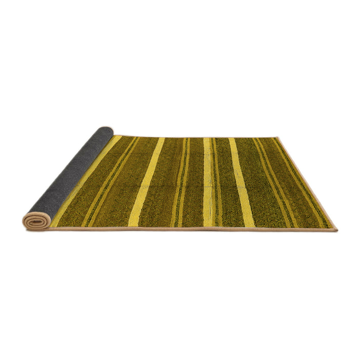 Sideview of Oriental Yellow Industrial Rug, urb2927yw