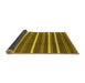 Sideview of Oriental Yellow Industrial Rug, urb2927yw