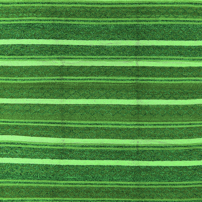 Square Oriental Green Industrial Rug, urb2927grn