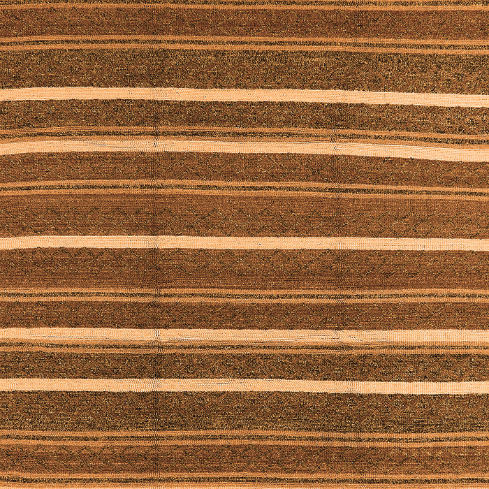 Square Oriental Orange Industrial Rug, urb2927org