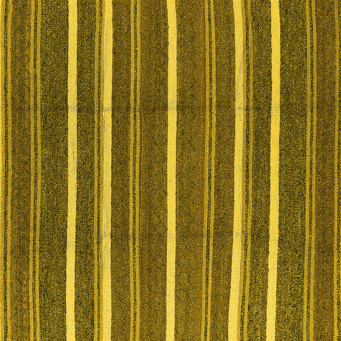 Square Machine Washable Oriental Yellow Industrial Rug, wshurb2927yw