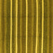 Square Machine Washable Oriental Yellow Industrial Rug, wshurb2927yw