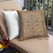 Front View of Mid-Century Modern Urban Square Mahogany Brown Throw Pillow, 18 inch by 18 inch, pwurb2928