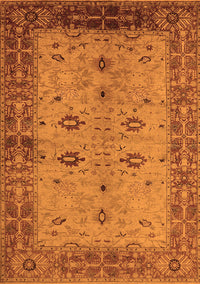 Oriental Orange Traditional Rug, urb2928org