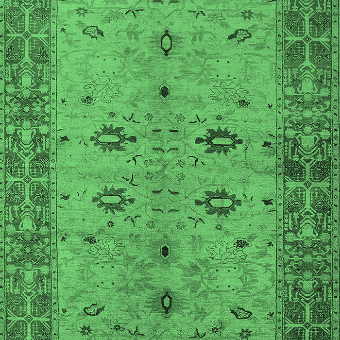 Oriental Emerald Green Traditional Rug, urb2928emgrn