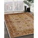 Machine Washable Industrial Modern Mahogany Brown Rug in a Family Room, wshurb2928