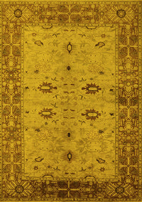 Oriental Yellow Traditional Rug, urb2928yw