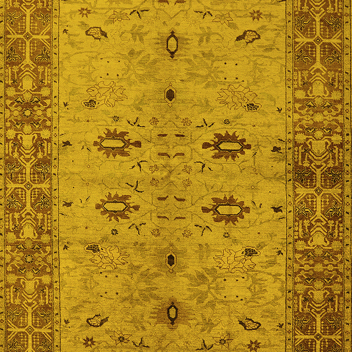 Oriental Yellow Traditional Rug, urb2928yw