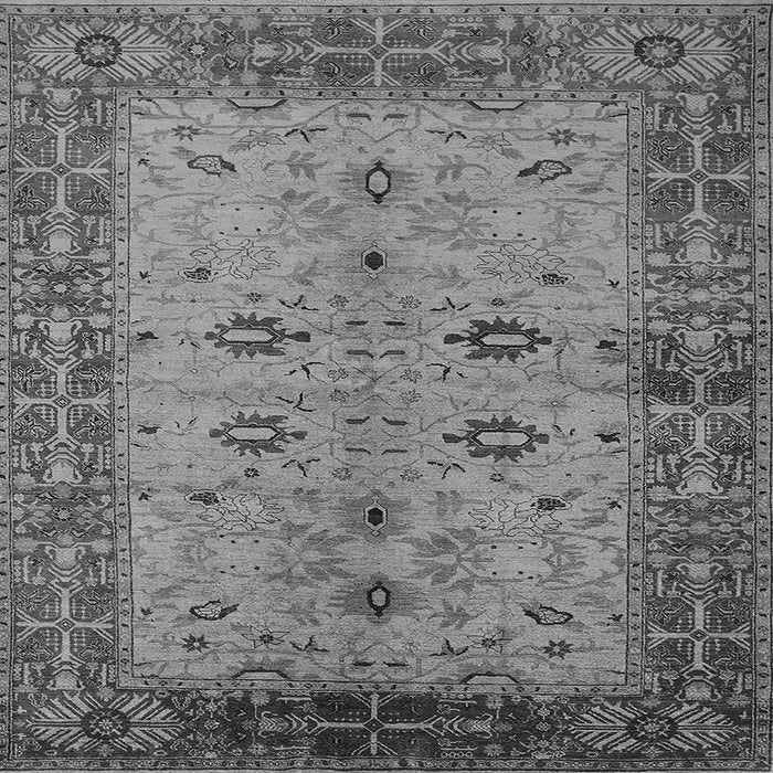 Square Oriental Gray Traditional Rug, urb2928gry