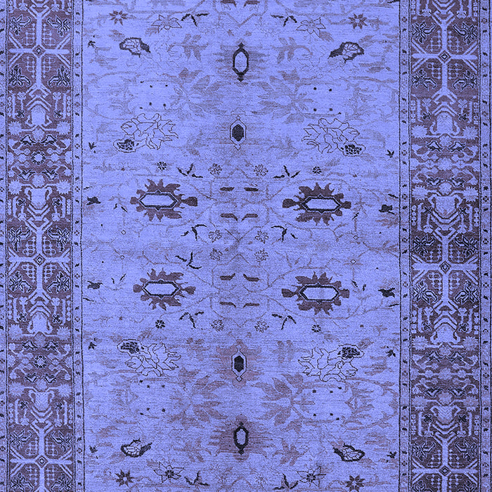 Machine Washable Oriental Blue Traditional Rug, wshurb2928blu