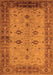 Machine Washable Oriental Orange Traditional Area Rugs, wshurb2928org