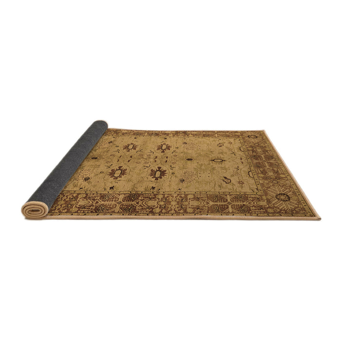 Sideview of Oriental Brown Traditional Rug, urb2928brn