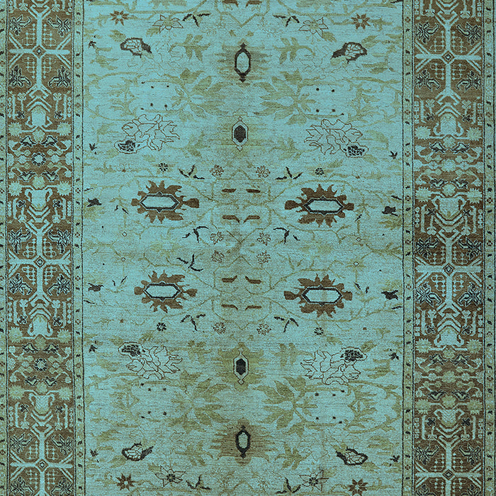 Oriental Light Blue Traditional Rug, urb2928lblu