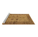 Sideview of Machine Washable Oriental Brown Traditional Rug, wshurb2928brn