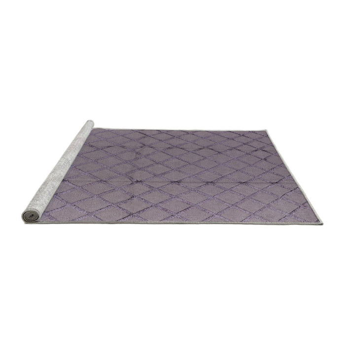 Sideview of Machine Washable Industrial Modern French Lilac Purple Rug, wshurb2929