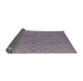 Sideview of Mid-Century Modern French Lilac Purple Solid Rug, urb2929