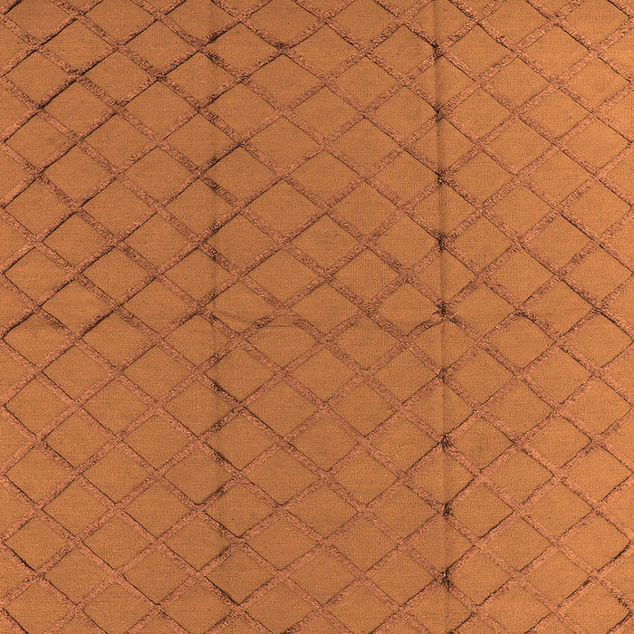 Square Solid Orange Modern Rug, urb2929org