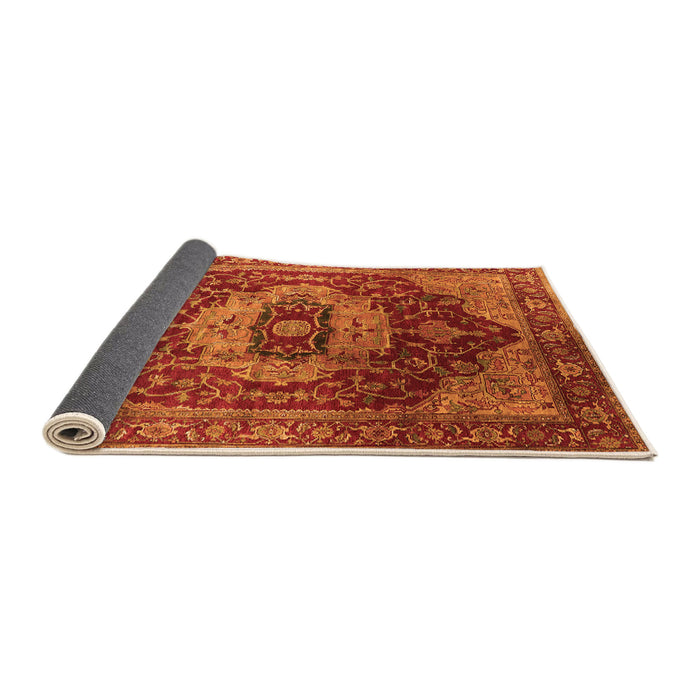 Sideview of Persian Orange Traditional Rug, urb2930org