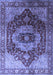 Machine Washable Persian Blue Traditional Rug, wshurb2930blu