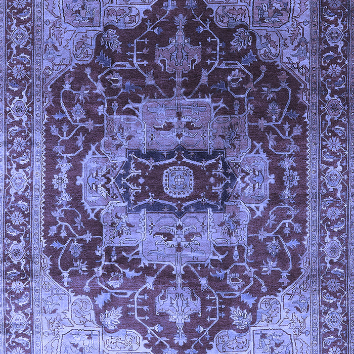 Machine Washable Persian Blue Traditional Rug, wshurb2930blu