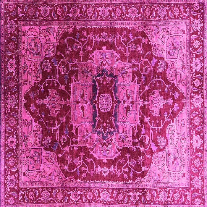 Square Persian Pink Traditional Rug, urb2930pnk