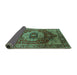 Sideview of Persian Turquoise Traditional Rug, urb2930turq